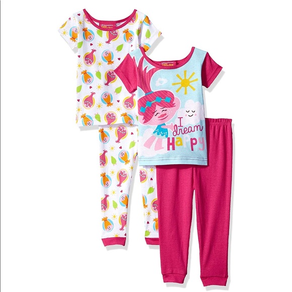 Trolls Girls I Dream Happy Shortie Pajama
